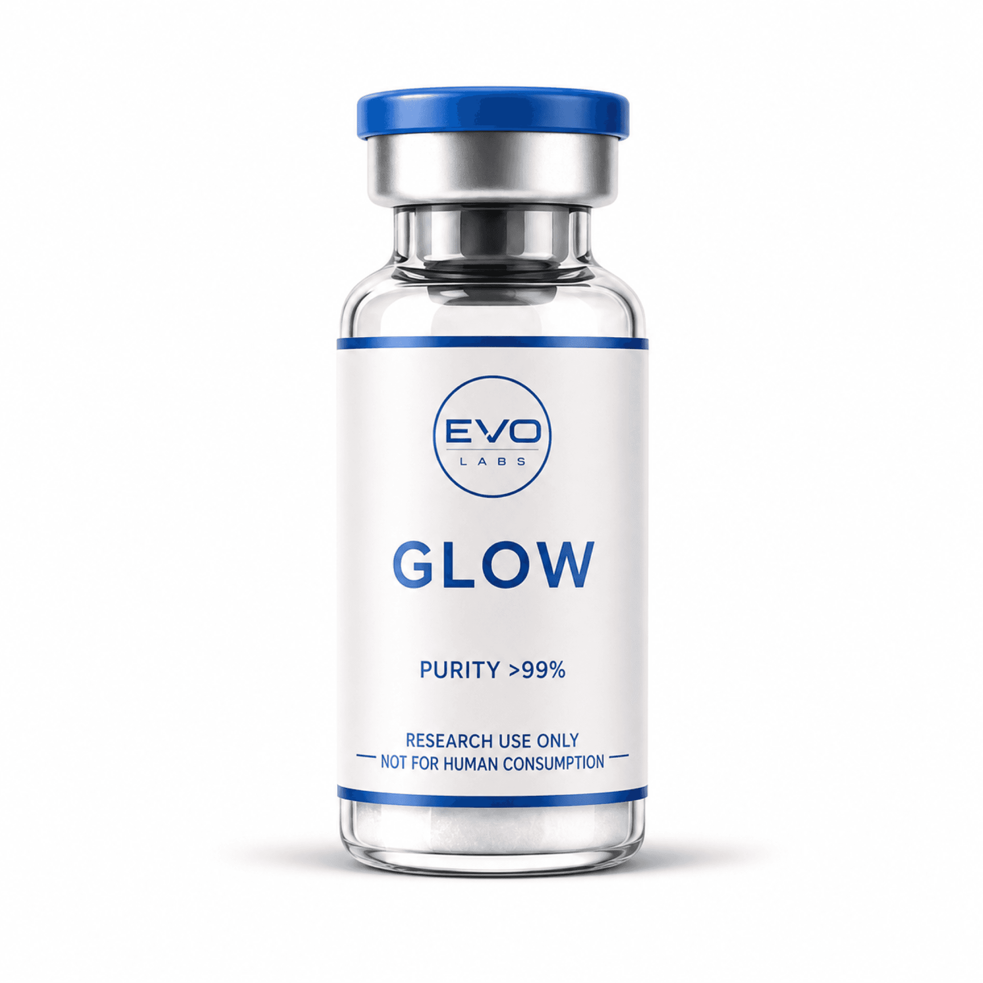 GLOW vial and packaging